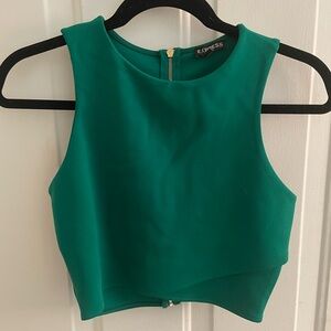 Express Green Women's Crop Top